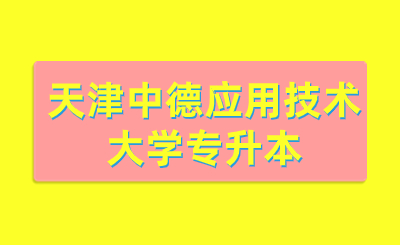 天津中德應(yīng)用技術(shù)大學(xué)專升本
